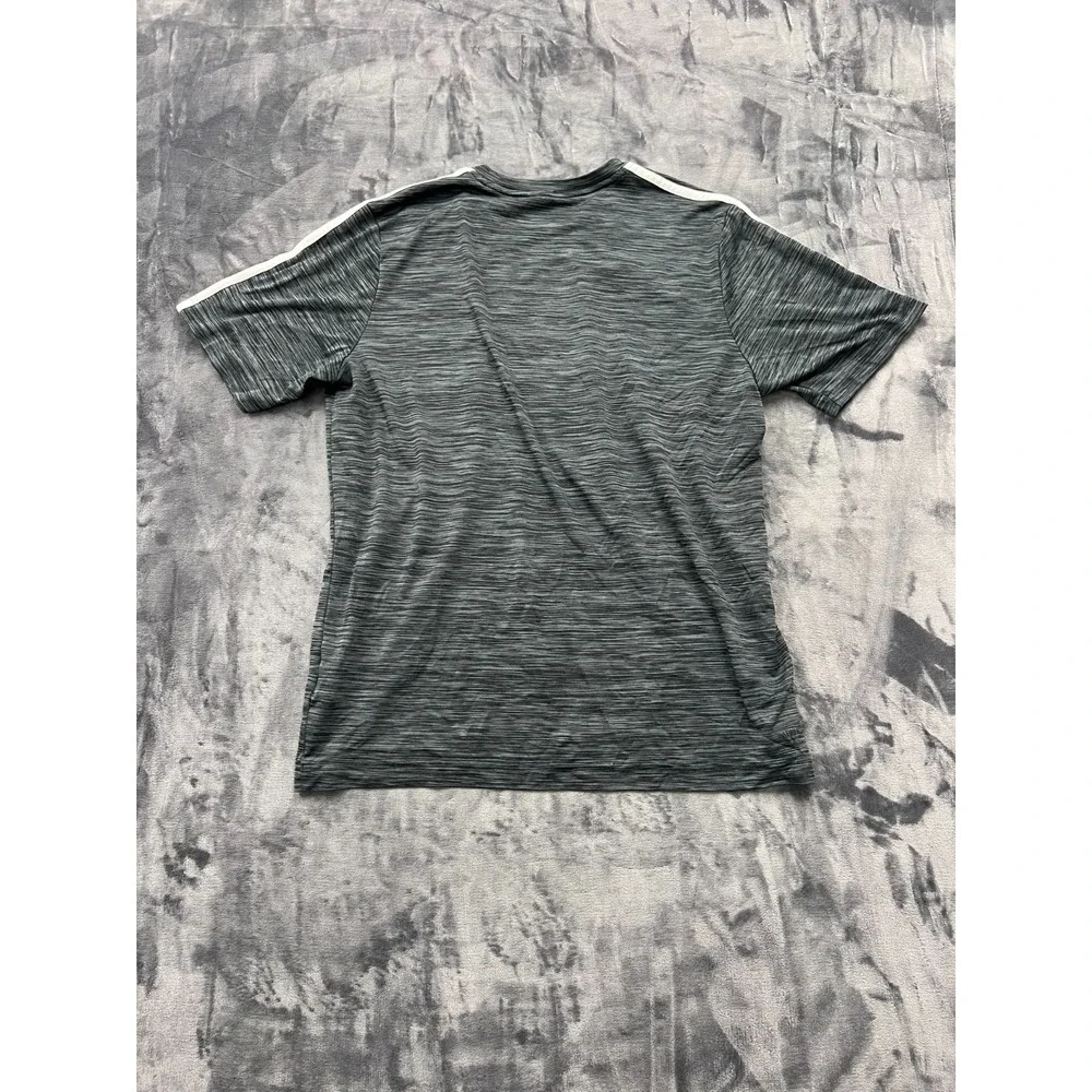 Adidas Primegreen Aeroready Tennis T Shirt Men M Heathered Gray Moisture Wicking - Picture 7 of 7